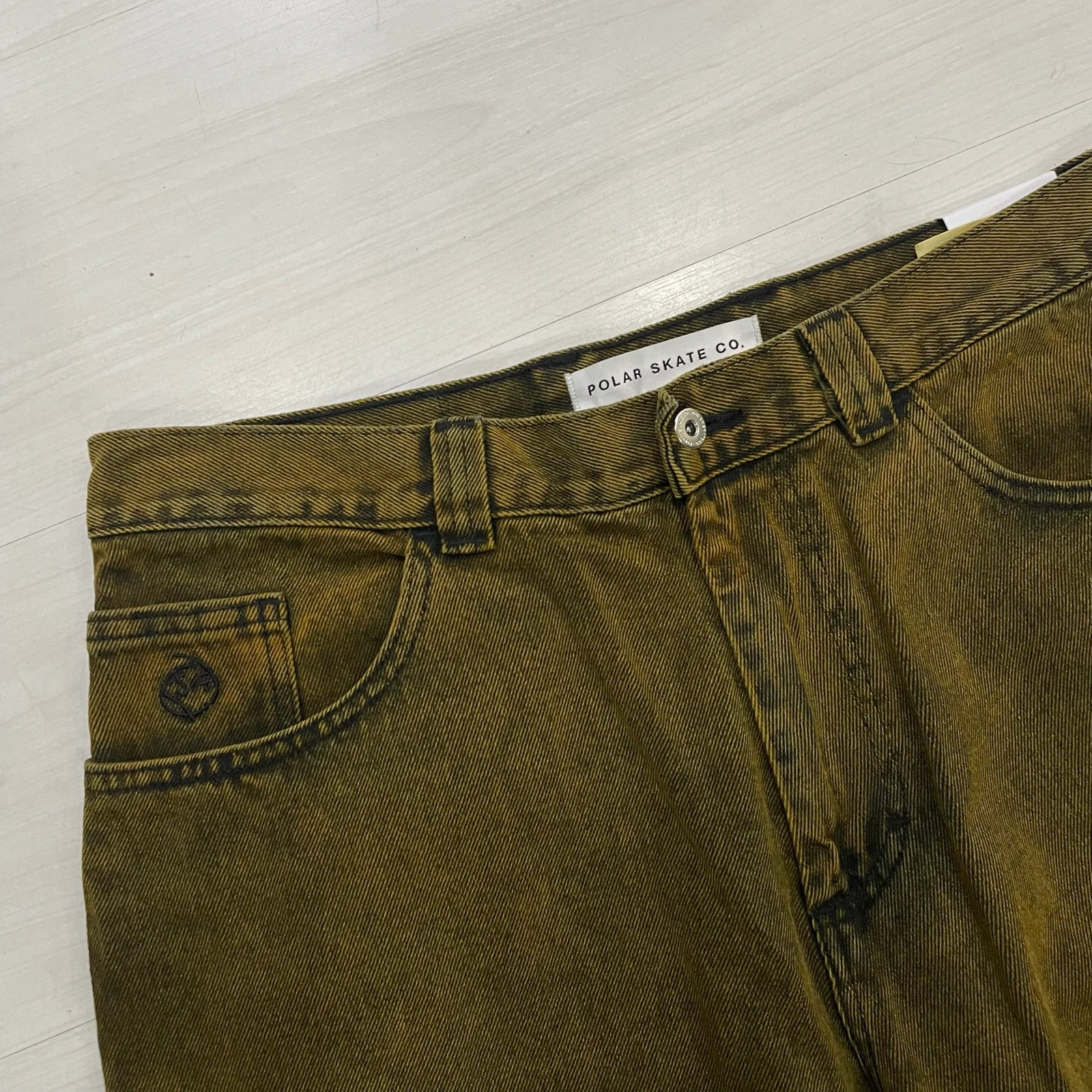Skate Co Fleece Pants - Big Boy Jeans (Yellow Black) – photo 9